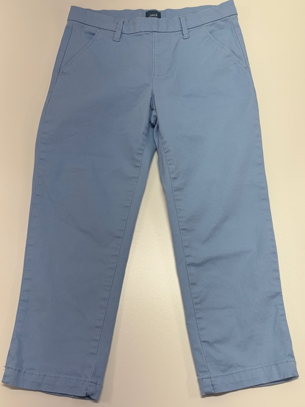 JAG Maddie Capri Simply Blue Crop Pants 4P Preppy Coastal